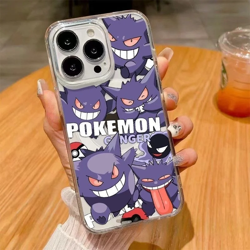 Cartoon Cute P-Pokemon Gengar Magsafe Wireless Charge Case For iPhone 11 12 13 14 15 16Pro Max Plus Anime Psyduck Magnetic Cover