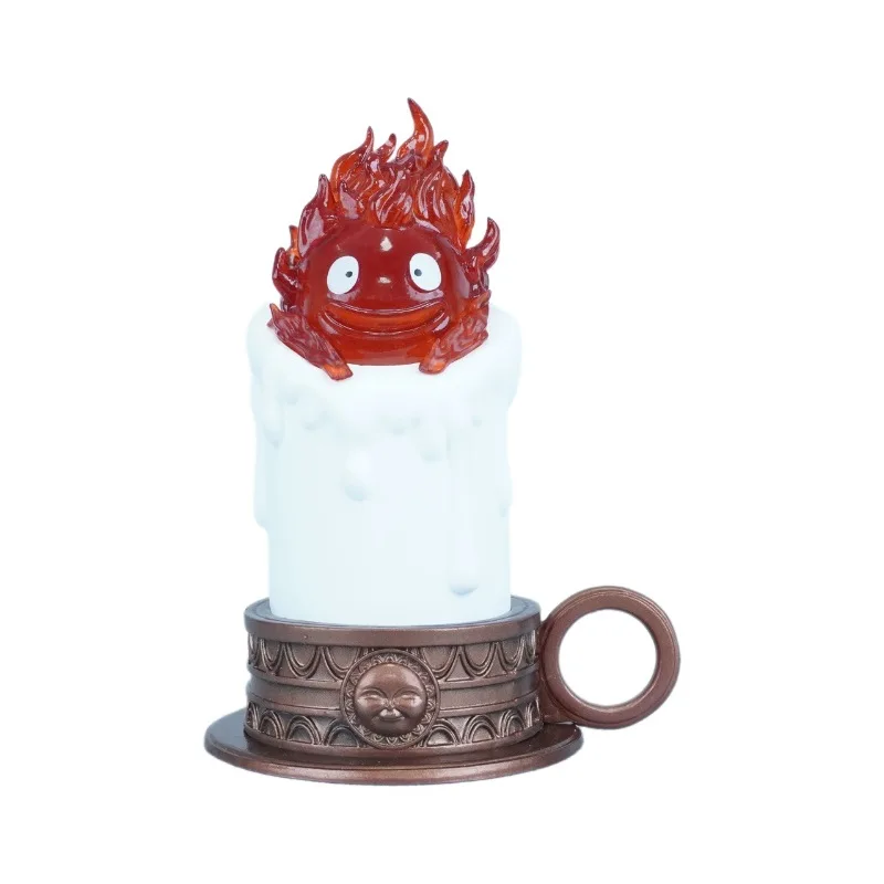 Personnages animés, flamme du cœur, bougie Cassifa, veilleuse pouvant briller, figurine en boîte modèle de bureau