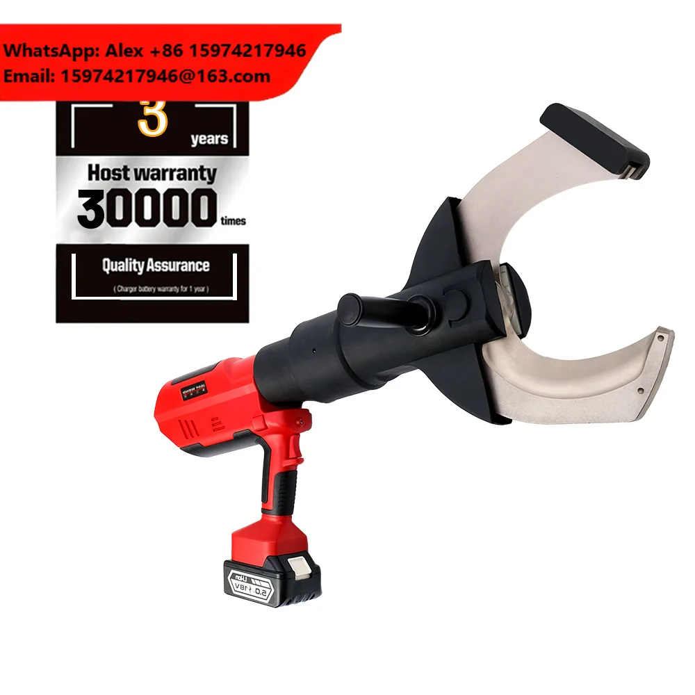 25ton Continuous Operation Cordless Li-ion 18V 4.0AH Battery Powered Electric Hydraulic Cutting Tool Dia 125mm Armoured Cable CE