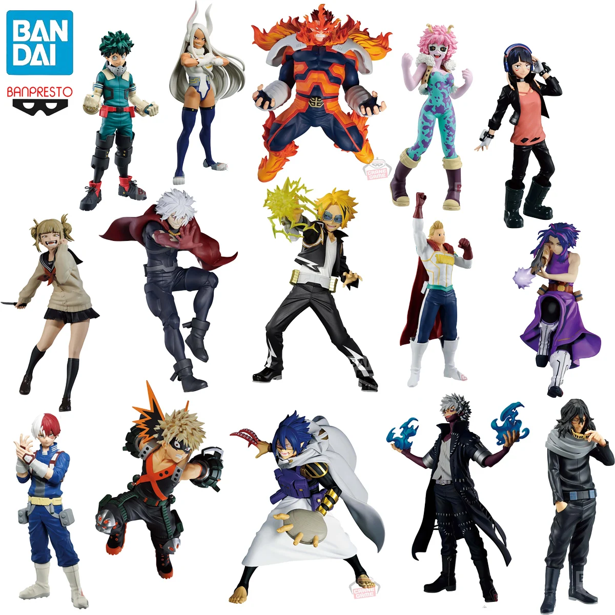 In Stock BANPRESTO My Hero Academia Midoriya Izuku Bakugou Katsuki Todoroki Shoto Endeavour PVC Anime Action Figures Model Toy