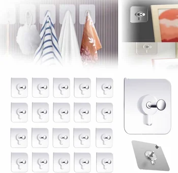 ตะขอกาวแบบไม่มีสว่าน ตะขอสกรูติดผนังแบบใช้ซ้ําได้, ไม้แขวนรูปภาพ ไม้แขวนเสื้อติดผนังแบบไม่มีเล็บสําหรับติดผนัง