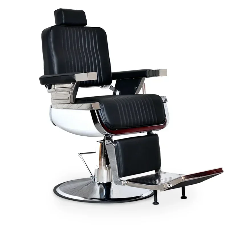 Factory Direct SalesHot SalesBC-04 Luxury Hair Beauty Salon Furniture Black Vintage Hydraulic Barbers Chairs For Sale