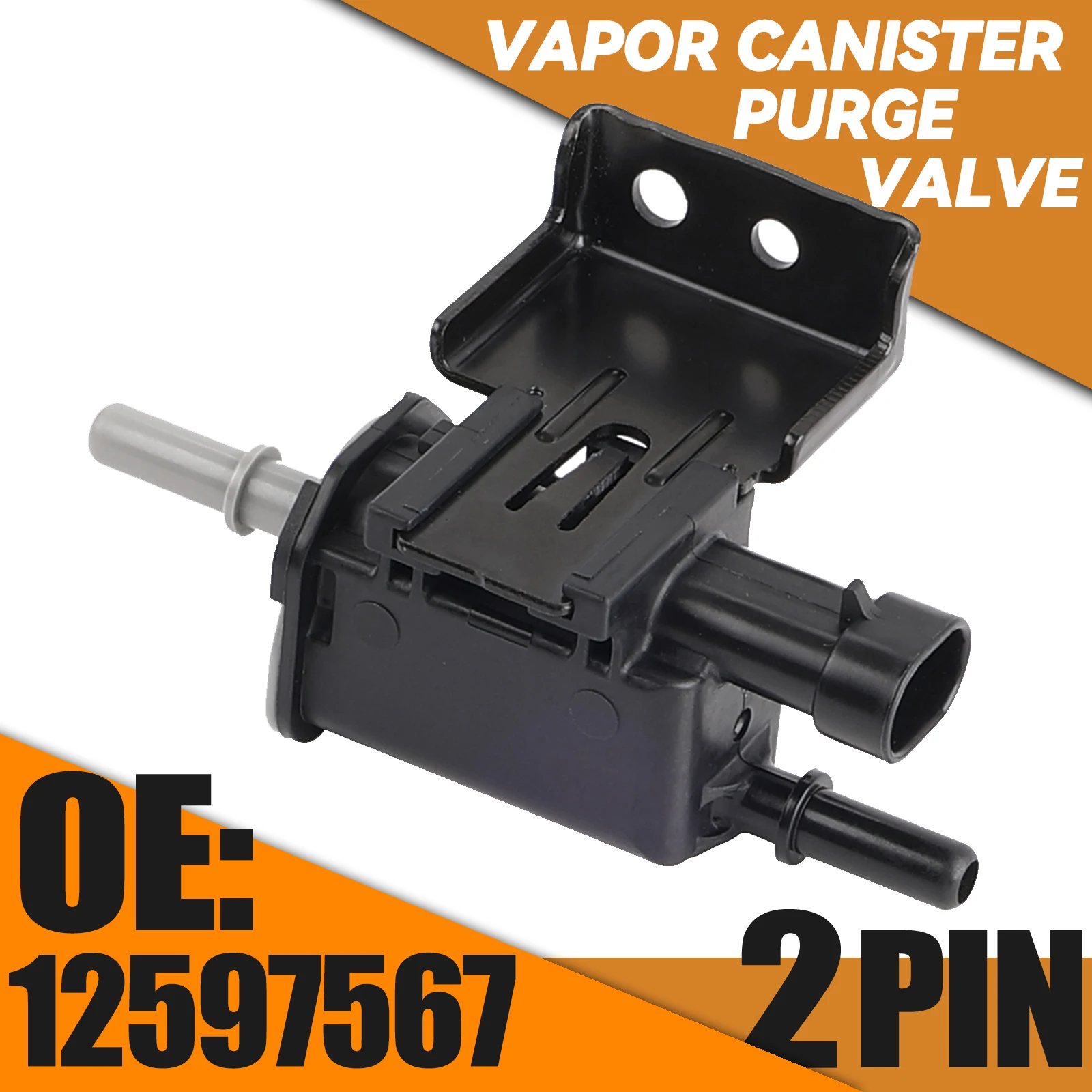 Vapor Emission Canister Purge Valve For Buick LaCrosse Rainier Chevy Cadillac GMC Savana Pontiac Saturn Saturn Saab 12597567