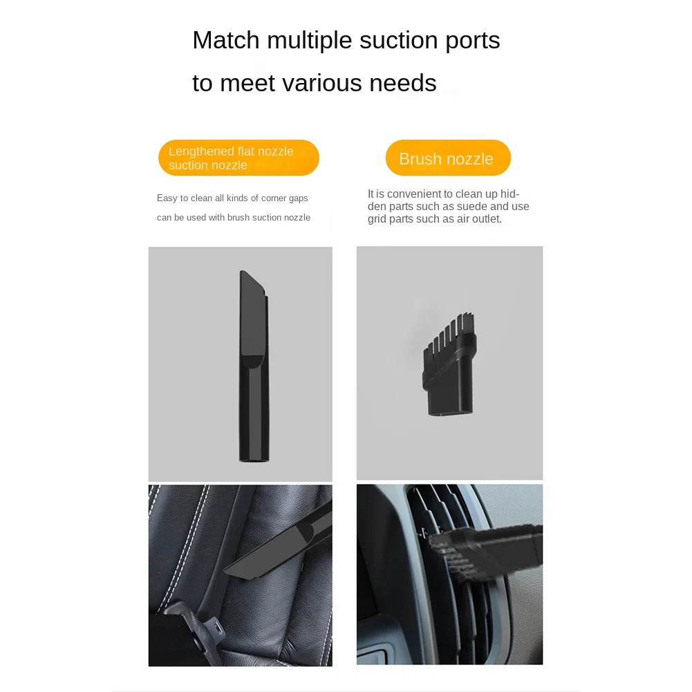 Aspiradora inalámbrica de mano para coche, aspirador de doble uso con batería integrada, 9000Pa