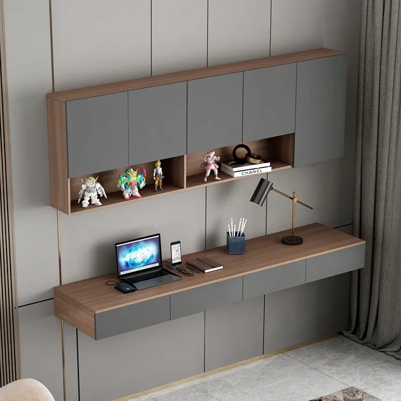 

Настенный домашний подвесной компьютерный стол, детский учебный стол с настенным книжным шкафом