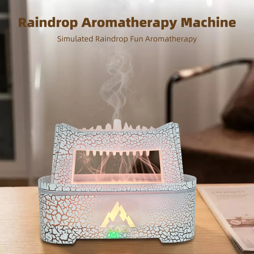 Ultraleiser Aromatherapie-Diffusor, 2 beruhigende helle Farben und Timer zur Entspannung, perfektes Yoga-Meditationsgeschenk mit beruhigendem Rai