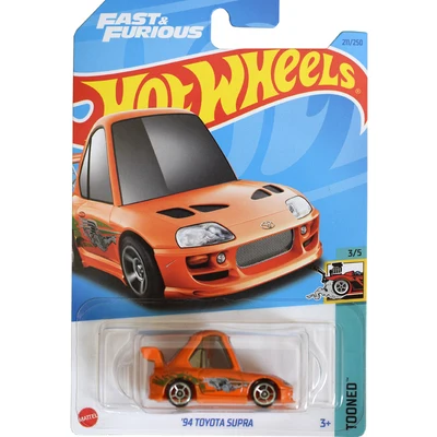 Hot Wheels-Fast and Furious Car Toy para crianças, 1:64, Diecast, Porsche 911, Turbo 3.6, 964, Toyota Supra, presente para crianças, genuíno