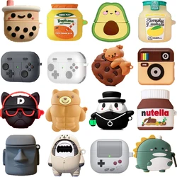 3D Snack flasche Silikon Softcase für Airpods Pro 2 Soft TPU stoß feste niedliche Cartoon-Abdeckung für Airpods 1 2 3 2021 Kopfhörer box