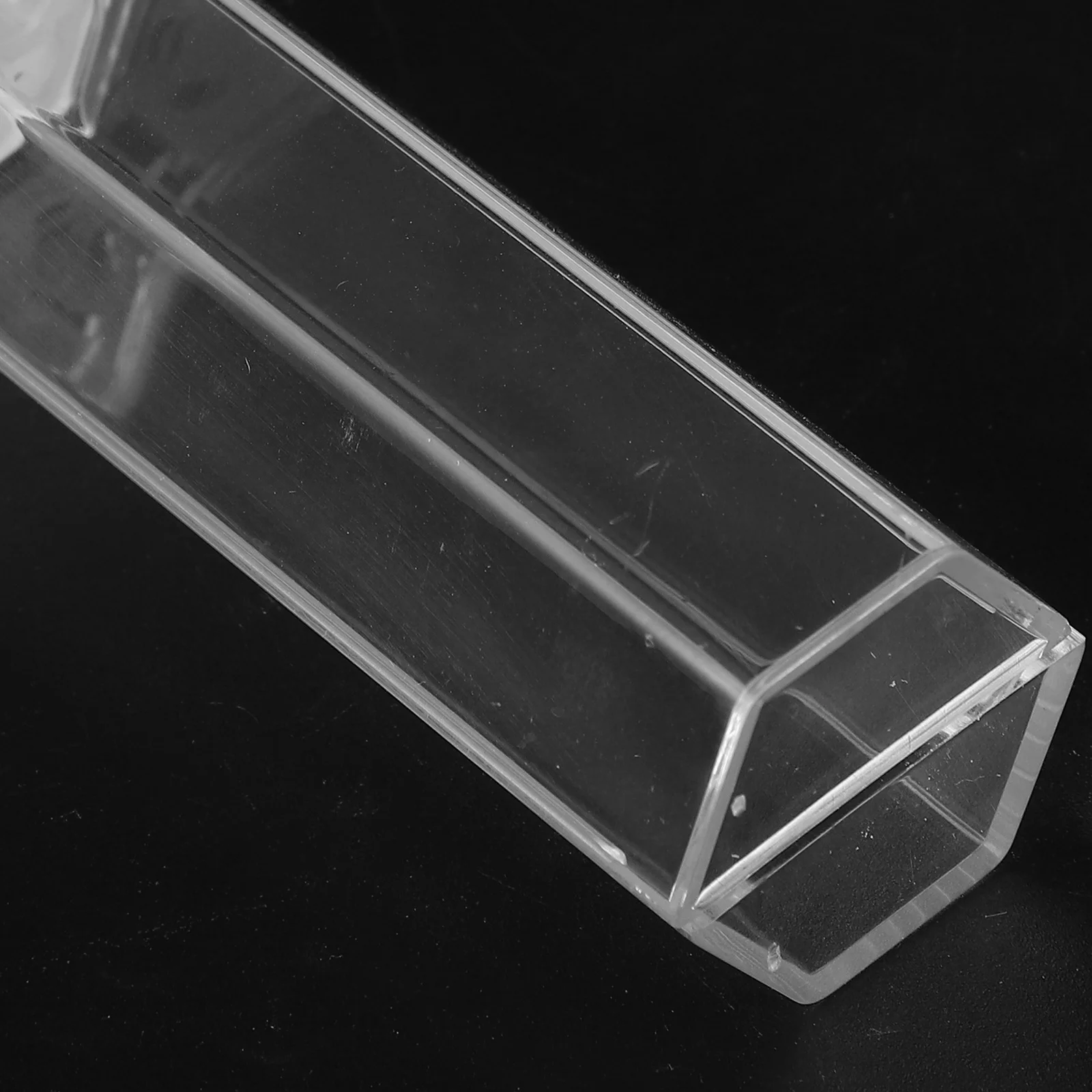 

10Pcs Clear Hexagonal Pen Case Lightweight Pen Container for Ballpoint Fountain Pens Office School Stationery Storage Display