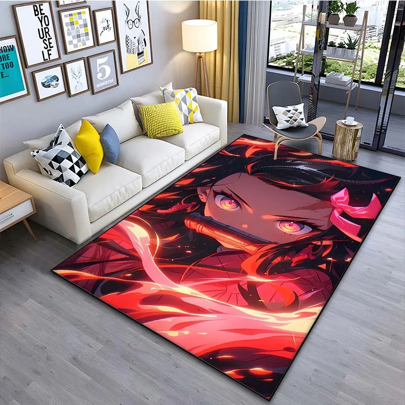 Kawaii N-ezuk0 Pattern Floor Rug 15 Size Living Room Bedroom Bedside Bathroom Floor Mat Area Rug Carpets Kid's Room Anime Rug