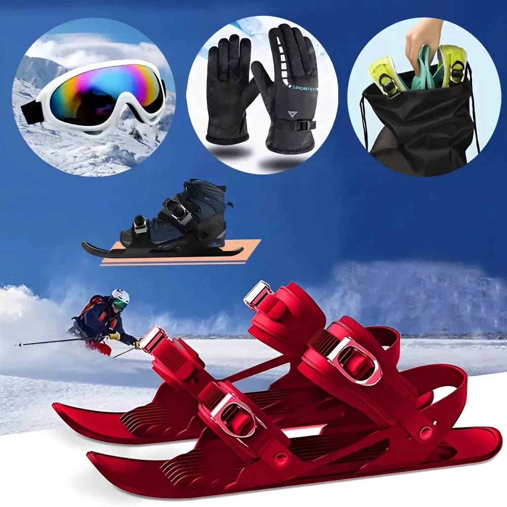 

Mini Wear Ski Shoes Skiing Winter Children Adults Outdoor Sports Outdoor Sled Treading Skis