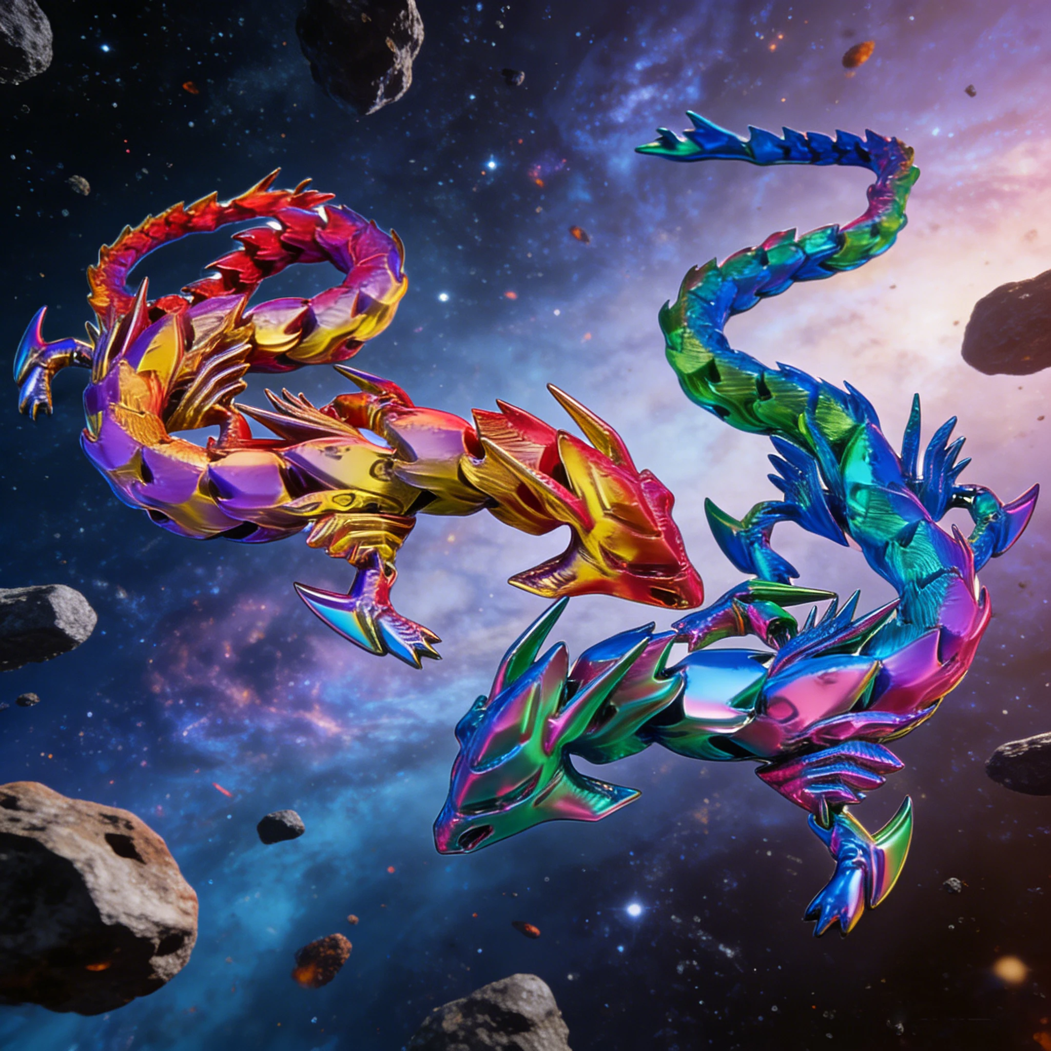 

3D printed mechanical dragon statue model, movable joints, living room desktop atmosphere decoration, Christmas exclusive gift