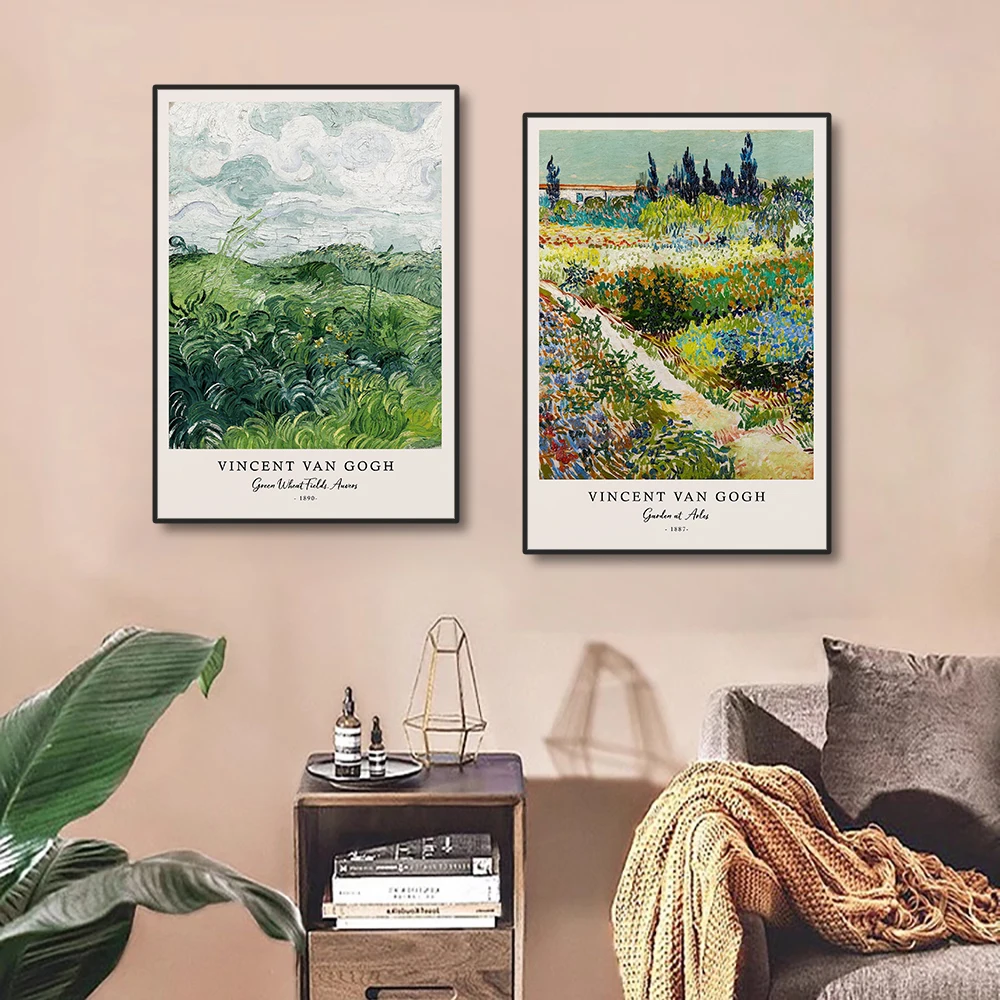 1pc frameless Vincent Van Gogh Writings Prints and Posters Great Work The Starry Night Canvas Painting Decorations for Living Ro - view 2