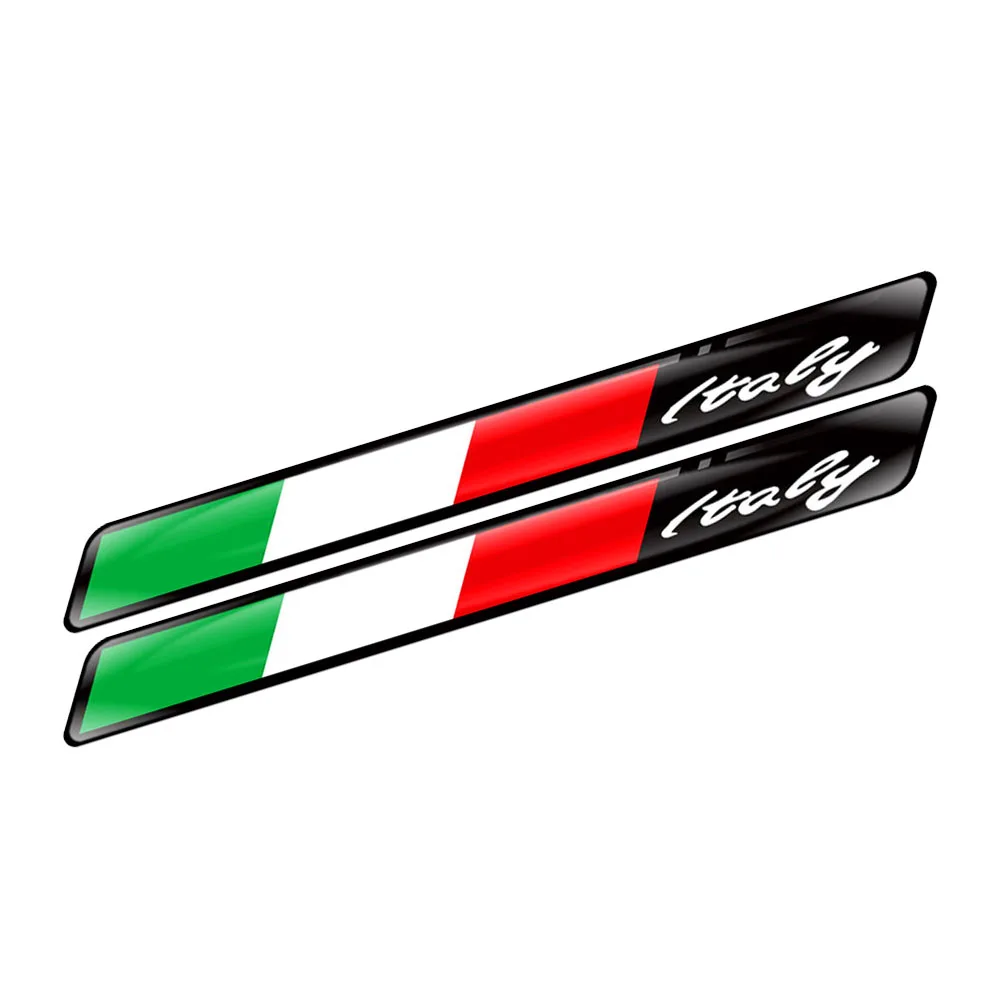 3D Motorcycle Decals Italia Emblem Sticker Tank Box Side Stripe Bike Car Accessories For Vespa Aprilia Ducati