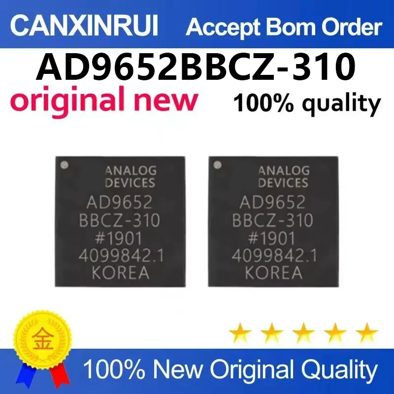 (5pcs-100pcs)Brand new original AD9652BBCZ-310 packaged BGA-144 dual channel analog-to-digital converter IC chip