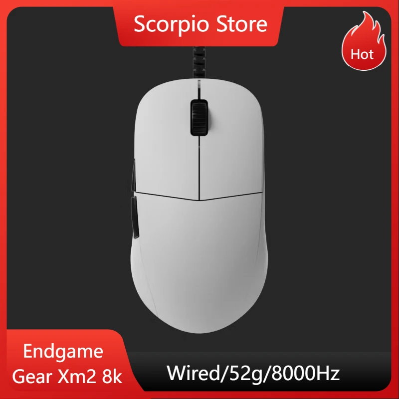 

Проводная мышь Endgame Gear Xm2 8k, механический переключатель Kailh GX Paw3395 8000 Гц, 26000 точек на дюйм, легкая игровая мышь по индивидуальному заказу