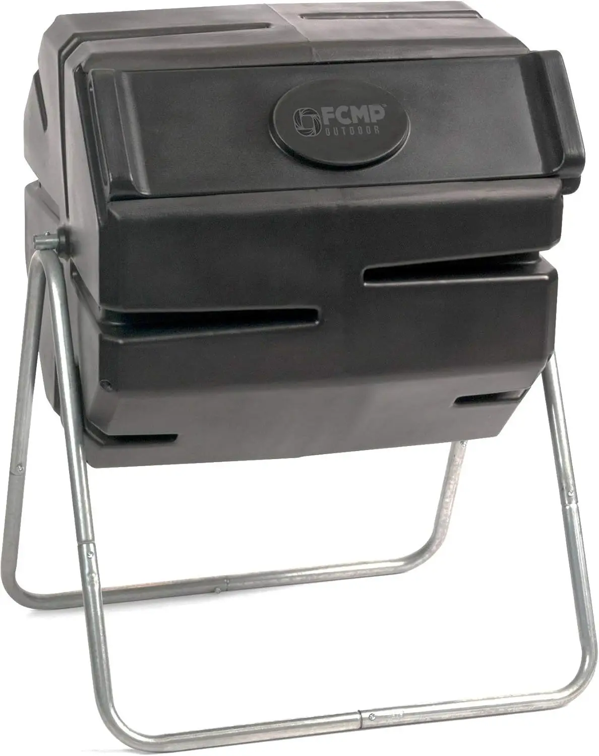 

Outdoor Garden Composting, Plastic Material, Black, Elevated Rotating Single Chamber Composter