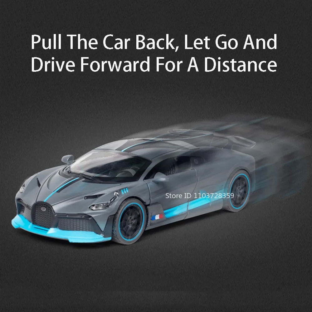 1:32 DIVO BOLIDE Supercar Car Models Alloy Diecast Mini Sports Cars Sound Light Doors Opened Pull Back Ornament for Kids Gifts