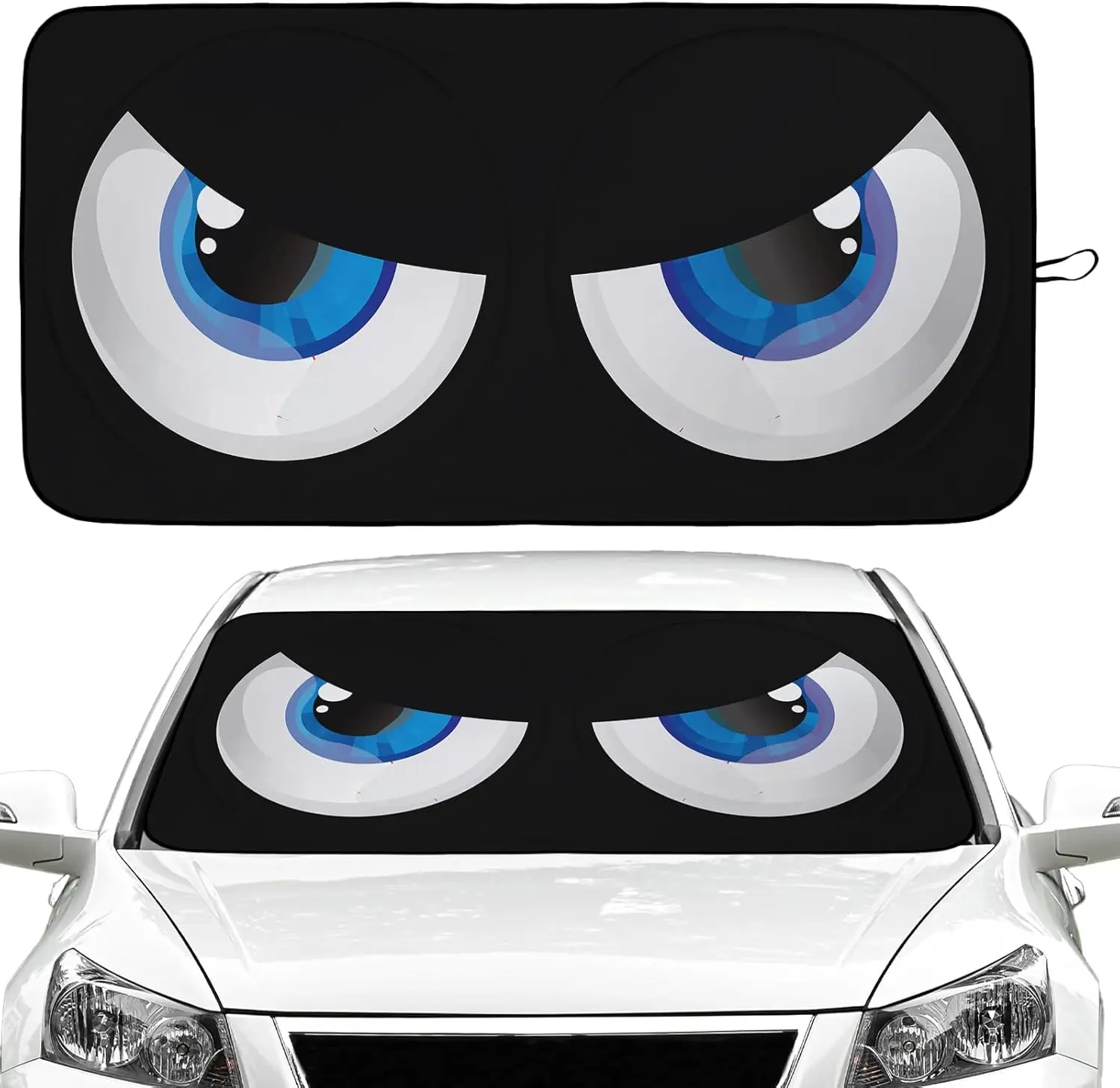 

Blue Eyes Car Windshield Sun Sha Foldable Sunsha Front Window Cover Sun Visor Protector Accessories For Truck SUV