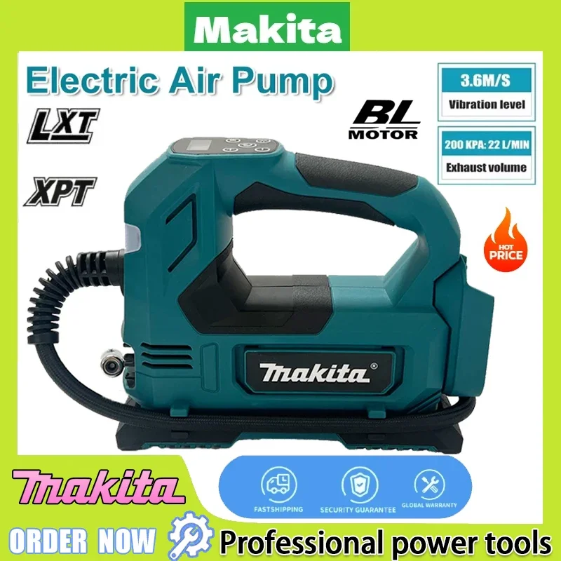 

Беспроводной компрессор Makita 18В, портативный электрический насос для накачки шин автомобиля и велосипеда
