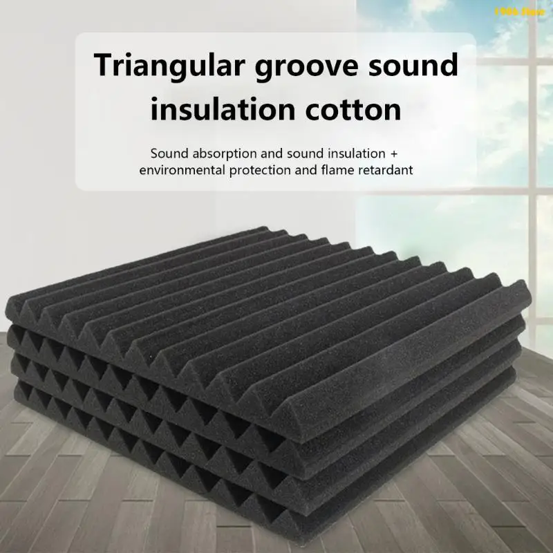 U1JB Acoustics Foams Panel Studio Soundproofing Wedges Foams Tiles Sounds Absorbing Foams Padding Acoustics Treatments Foams - view 5