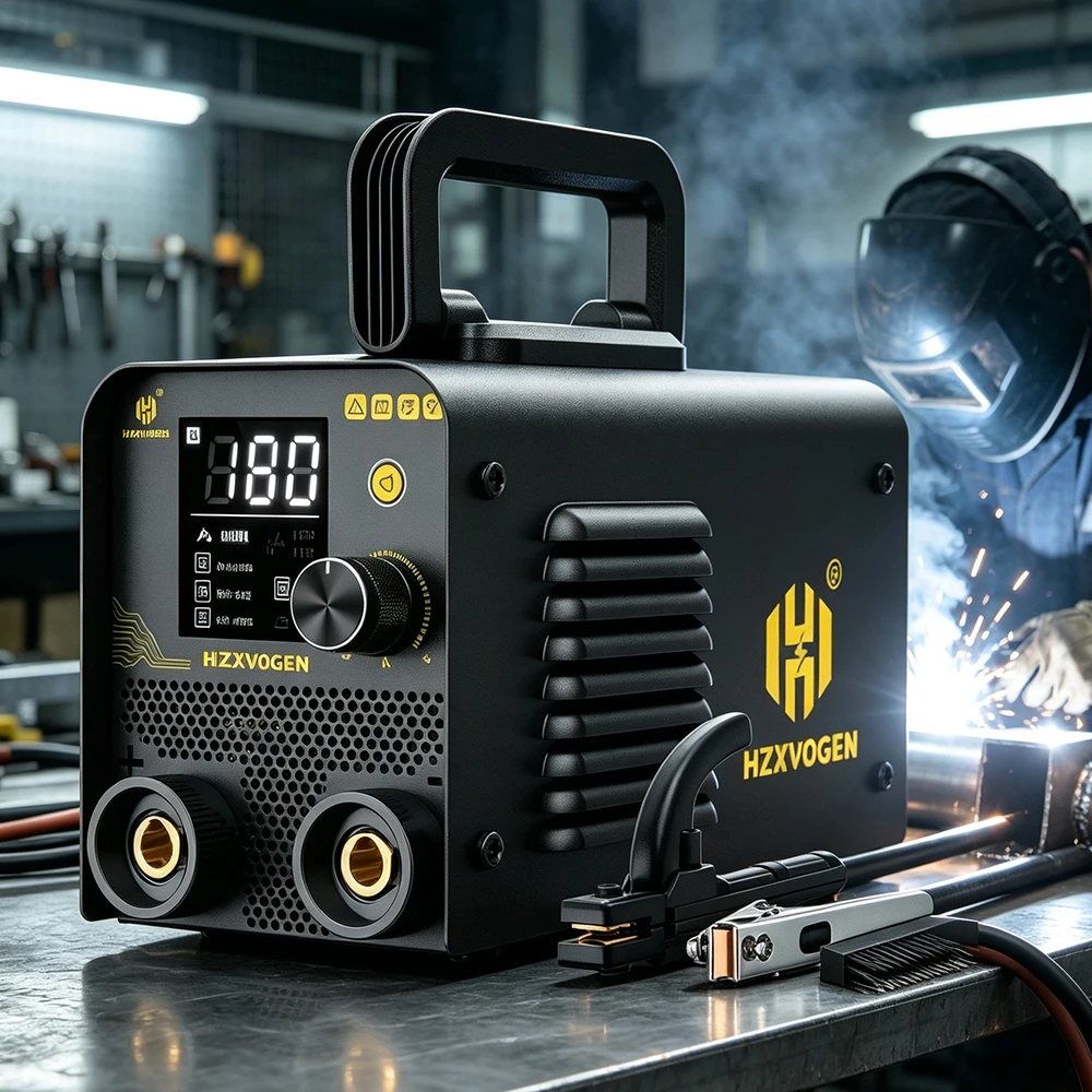 HZXVOGEN ARC200 Ultra-Mini-Stab-Schweißgerät 2-in-1 MMA/Lift TIG IGBT-Inverter-Schweißmaschine mit LED-Anzeige, Hot Start, Anti-Stick, Arc Force, VRD, tragbares Mini-Elektrodenschweißgerät für
