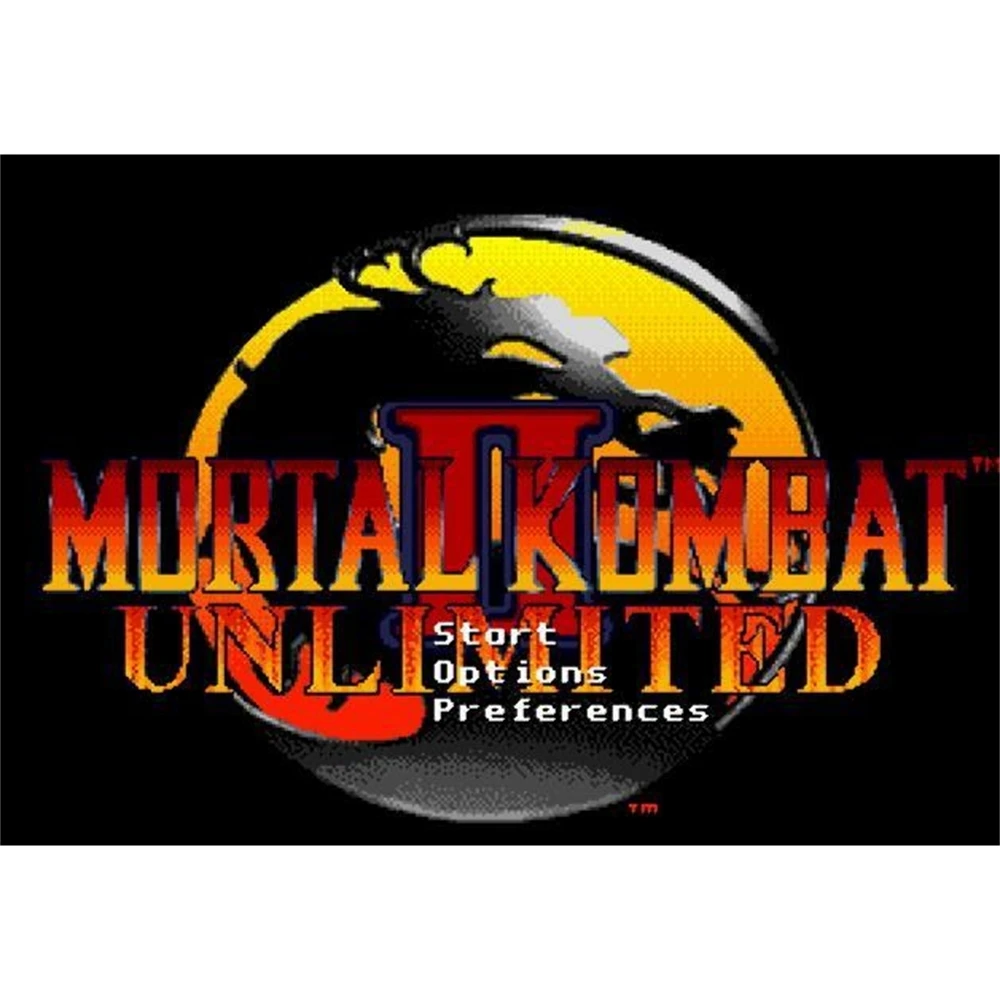 Mortal Kombat 2 Unlimited Game Card 16bit MD Cart For Sega Mega Drive For Genesis Free Shipping