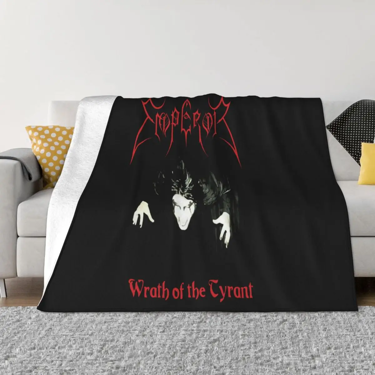 Emperor Wrath Of The Tyrant M Mayhem Enslaved Darkthrone Dissection Cool Child Throw Blanket