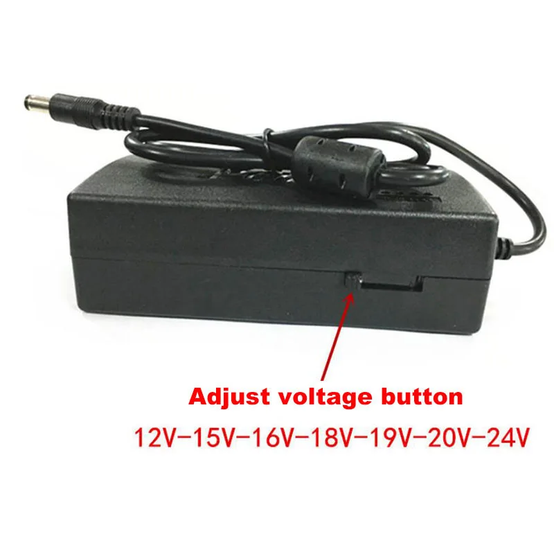 AC TO DC 12V 15v 16v 18v 19v 24VAdjustable Universal Power supply Charger Adapter 96W DC converter For pc Laptops Eu US uk AU t1