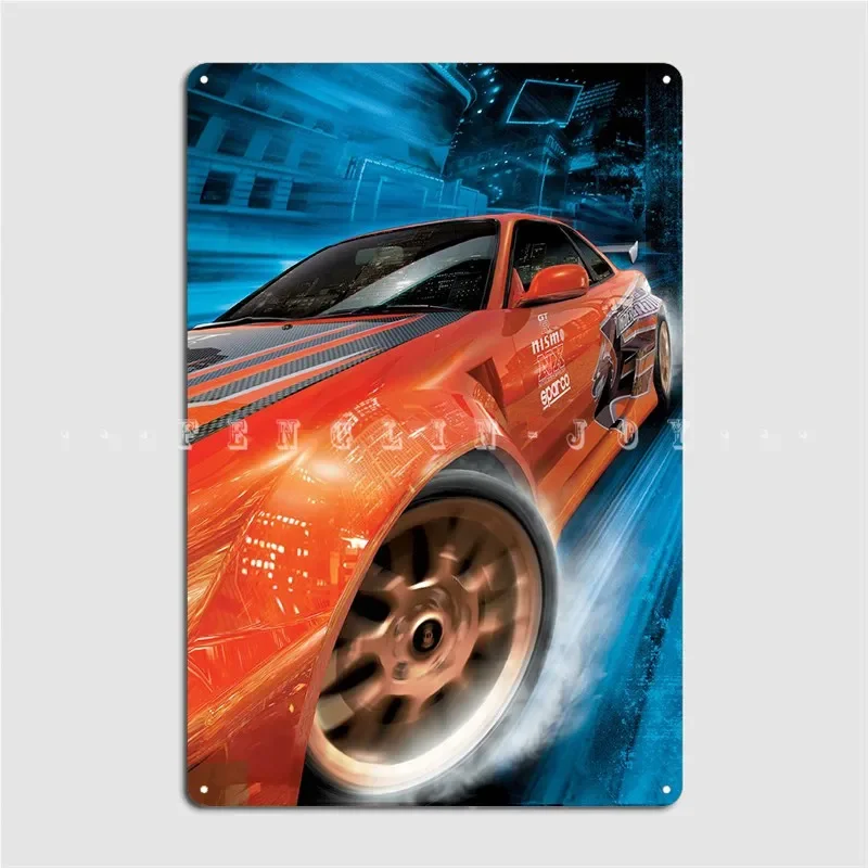 Need For Speed Underground Poster Metal Plaque Retro Club Bar Plaques Cinema Garage Tin sign Poster