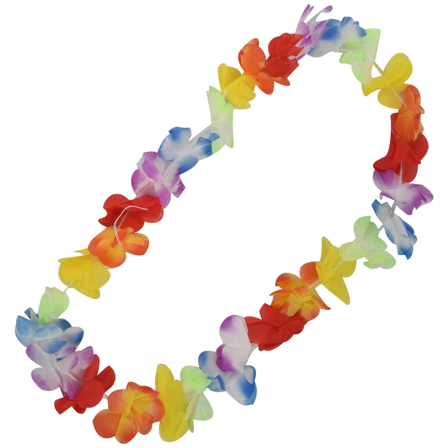 ABRT-2-Set Grasrock: 1 Set 6-teiliger hawaiianischer Grasrock Blume Hula Lei Armband Girlande Kostüm & 1 Set rosa Chil