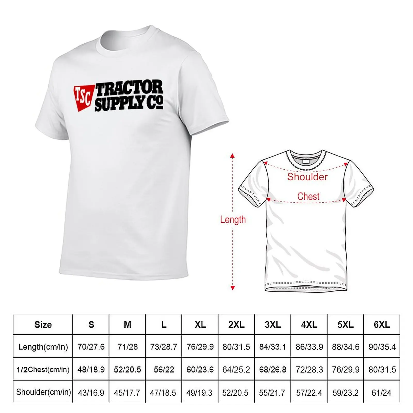 Tractor Supply TSC Logo Merchandise T-shirt anime tops Blouse oversized mens graphic t-shirts