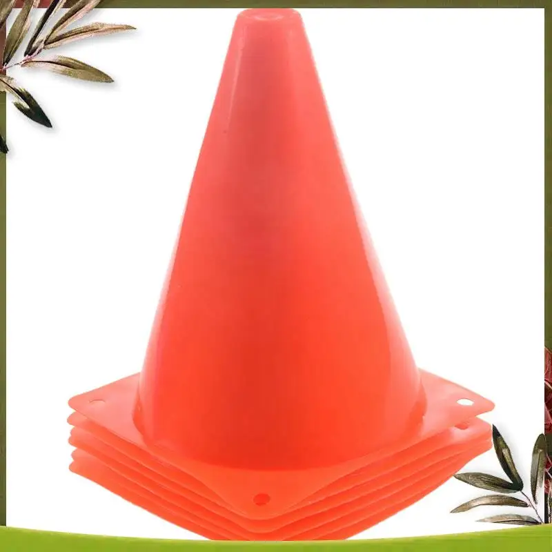 

Reliable-7-Inch Plastic Traffic Cones (30-Pack) Physical Education Sports Training Gear Soccer Training Traffic Cones