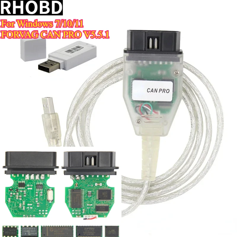 

NEW ForVAG CAN PRO VCP 5.5.1 Interface Can Bus forVaG-COM K-line OBD2 Auto Car Diagnostic Tool OBDII Cable for V-W/AUDI/Seat