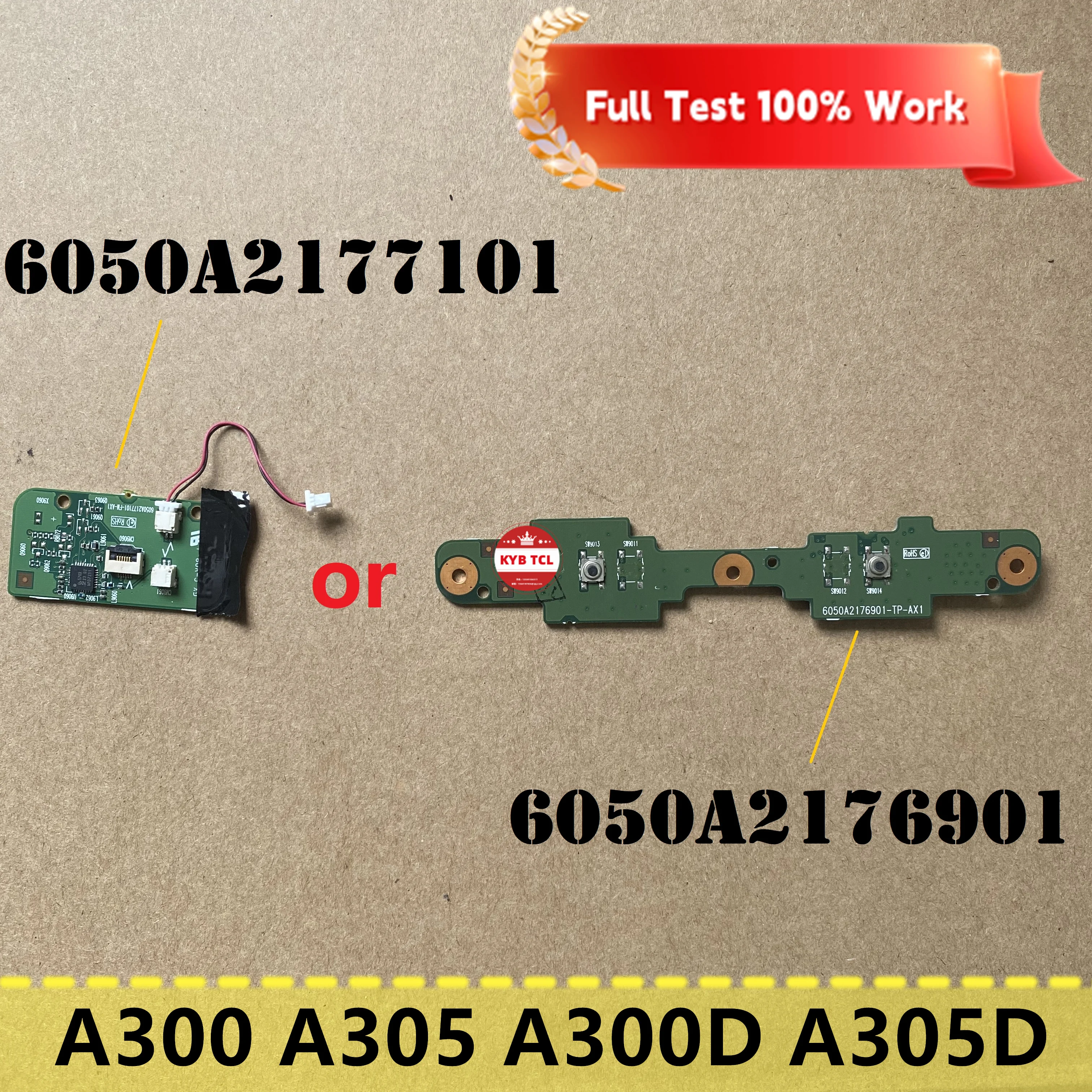 For Toshiba Satellite A300 A305 A300D A305D Laptop Touchpad Buttons Board Or FM Tuner Board w/ Cable 6050A2176901 6050A2177101