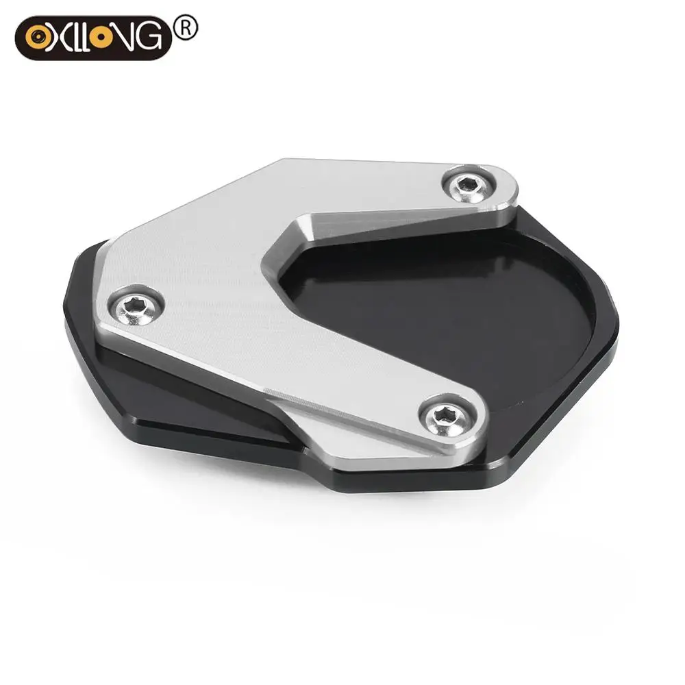 

CNC ALUMINIUM Motorcycle Kickstand Foot Side Stand Extension Pad Support Plate For BMW R1200RT-P 2010 2011 2012 Moto Accessories