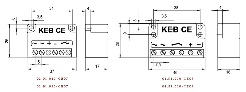 5pcs  02.91.020 -CE07 Full Wave Rectifier 02.91.020 -CE07