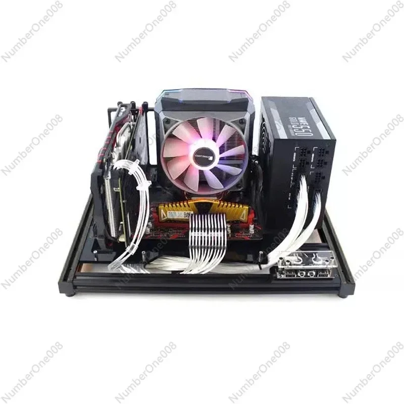 Aluminum profile simple DIY special-shaped open computer transparent chassis frame MATX test platform ITX bracket