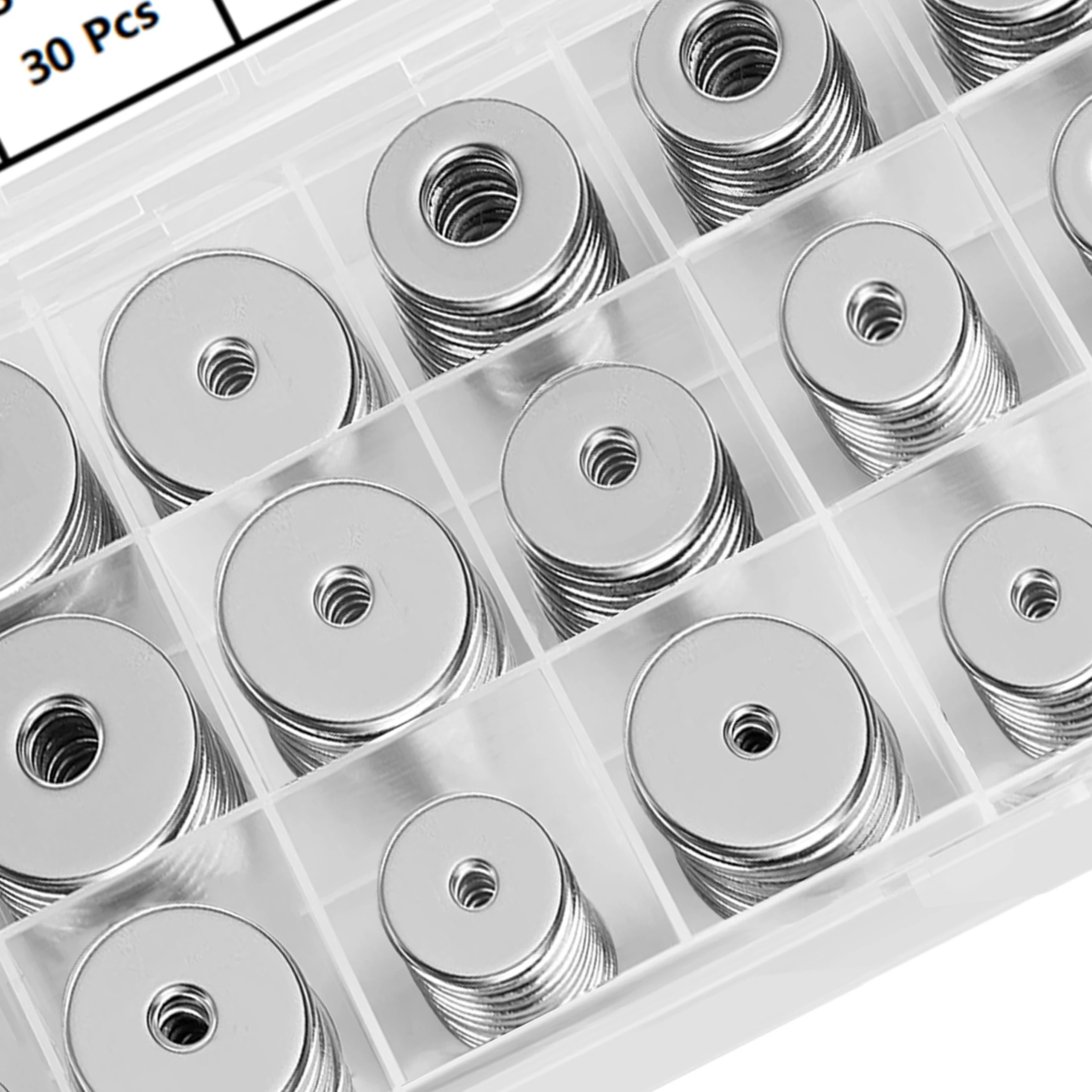 غسالات الحاجز للمسامير - 225 قطعة تشكيلة الغسالات، غسالات للبراغي في 15 مقاسًا مختلفًا (M3 M4 M5 M6 M8 M10 M12) - ستانيل #3