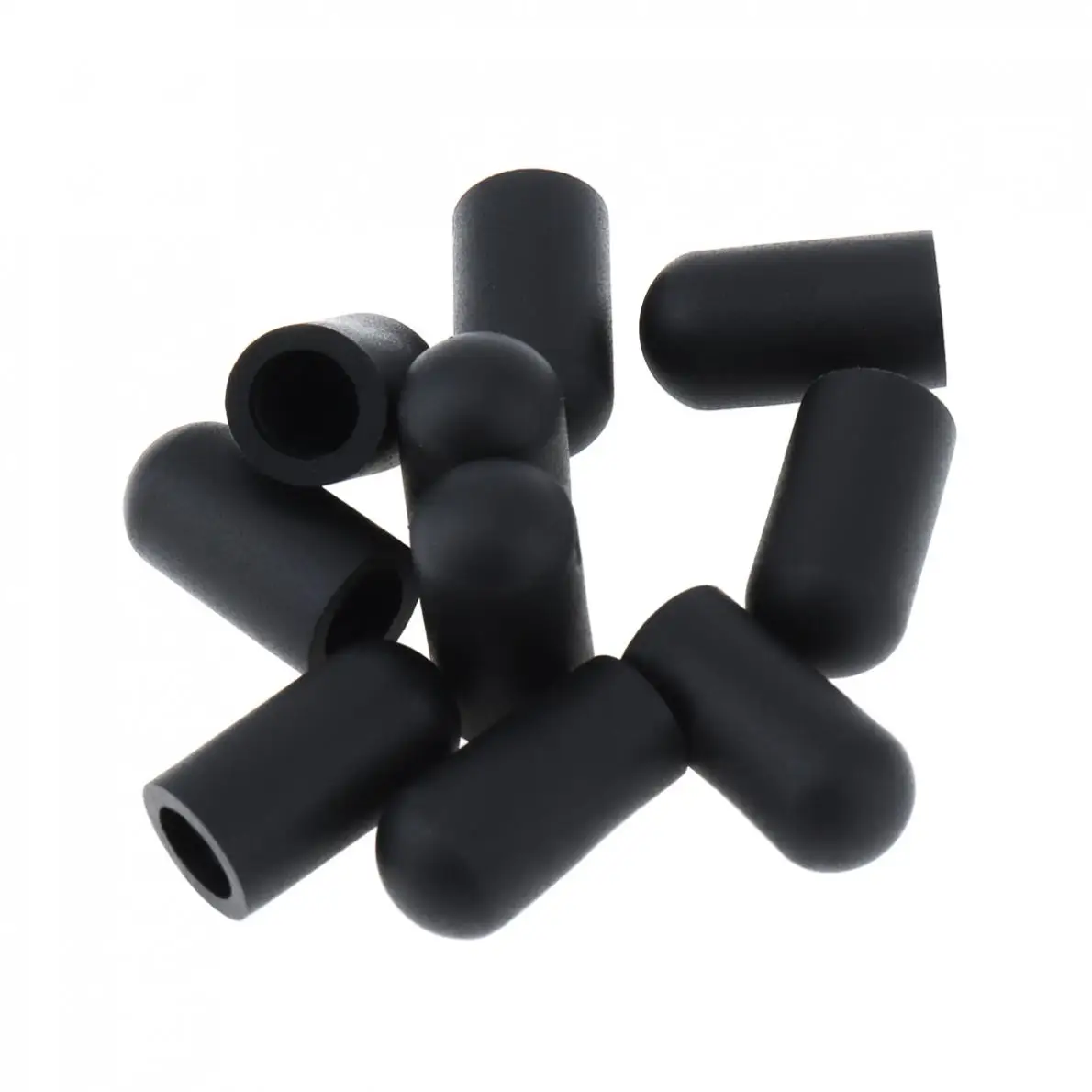 Silicone Drum Stick mangas, tampa protetora mudo para Jazz Snare eletrônico Dumb, exercício de tambor, Stick Head, 10pcs