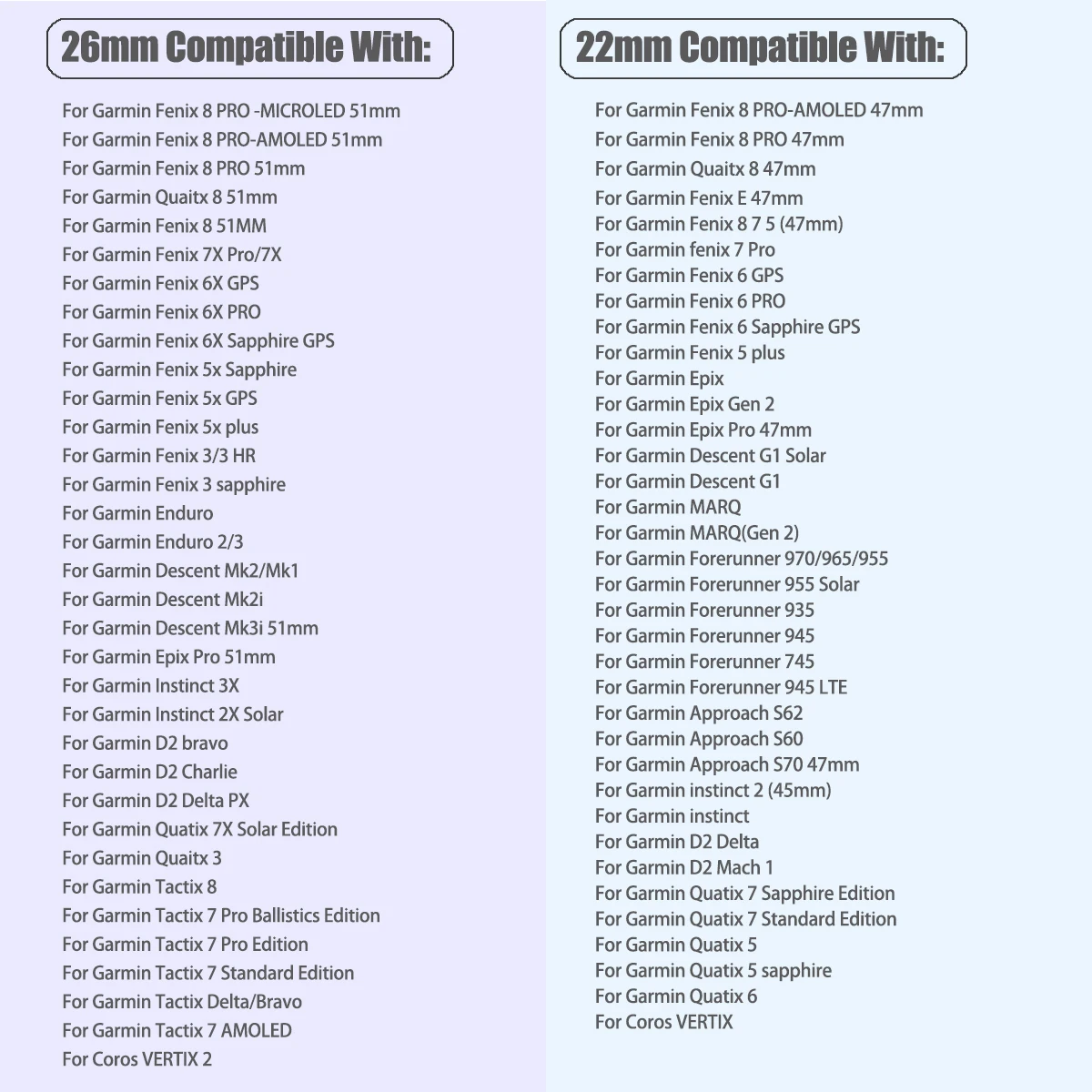 Correa de reloj QuickFit de 22 y 26mm para Garmin Fenix 8pro 7 7X 6X 6 Pro 5 5X Plus MARQ Enduro 3 Quatix 8 47mm 51mm correa deportiva de silicona