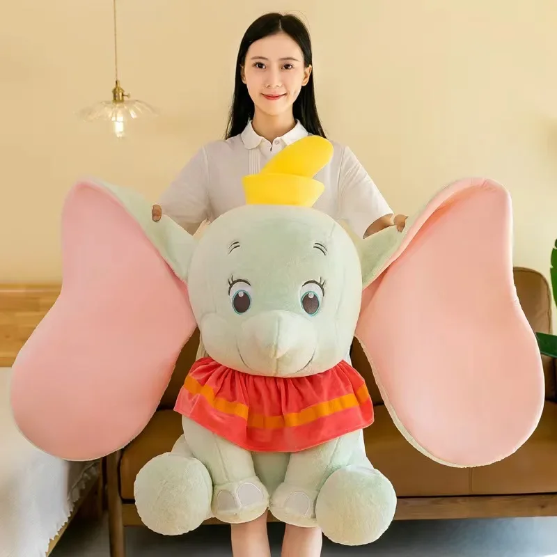 50-95CM Disney Doll Dumbo Anime Cartoon Elephant Plush Toy Soft Cute Stuffed Collection Accompany Children's Birthday Gift