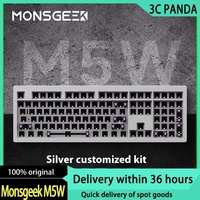Monsgeek M5W 108 Key Customized three mode Mechanical Keyboard Kit Gasket Structure Aluminum Cnc Hot Swappable