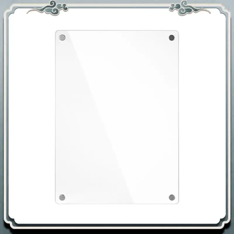 ABIJ-Dimensional Magnetic Transparent Acrylic Weekly Plan Notes Message Board Erasable DIY Magnetic Refrigerator Sticker