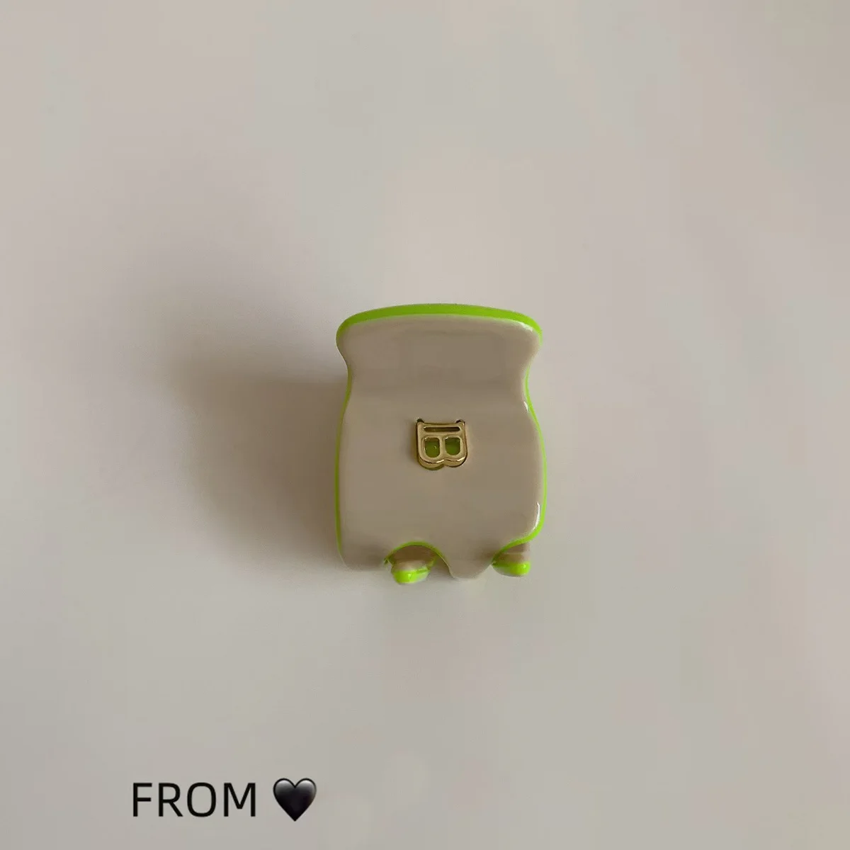1 Stück Koreanische Version des Trompeten-Buchstaben-B-Haarspangen-Designs, Acetat-Haarklammer für Mädchen, hochwertiges Haar-Accessoire für hohe Pferdeschwänze, Krabben-Haarspange – Detail 6