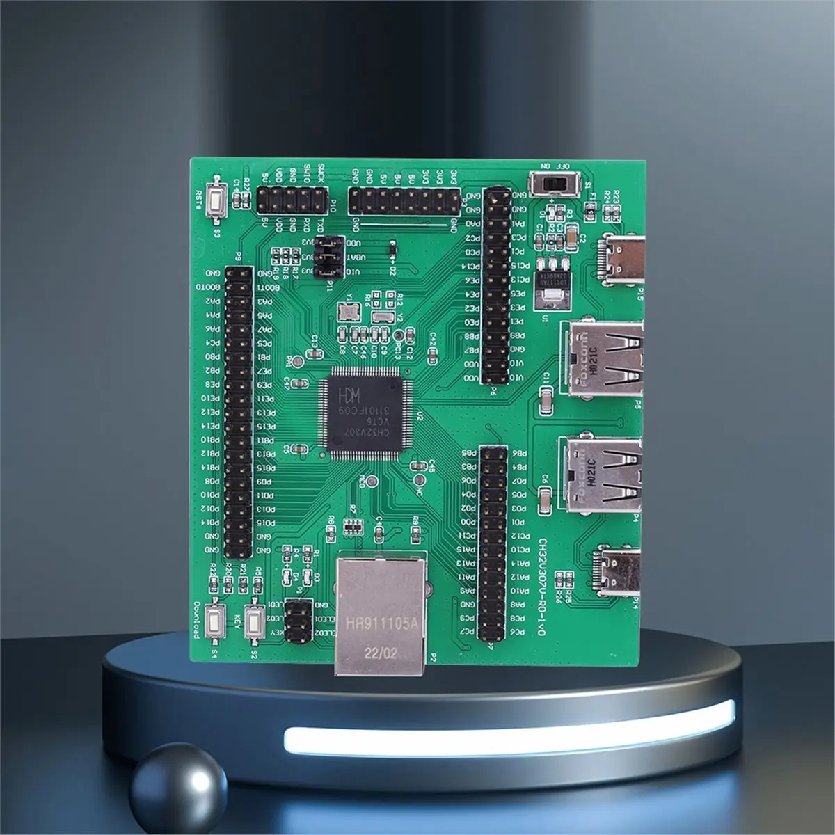 New CH32V307 Development Board CH32V307V-EVT-R0 MCU Evaluation Board USB Low Cost Development Board