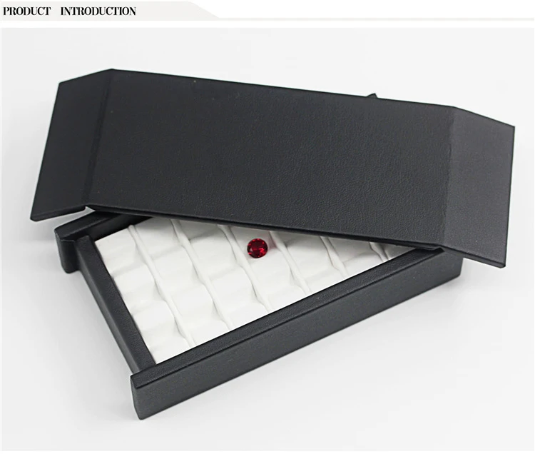 Jewelry Gemstone and Diamond Color Grading and Sorting Display Tray with Lid Gem Stone Box Beads Storage Organiser Travel Case