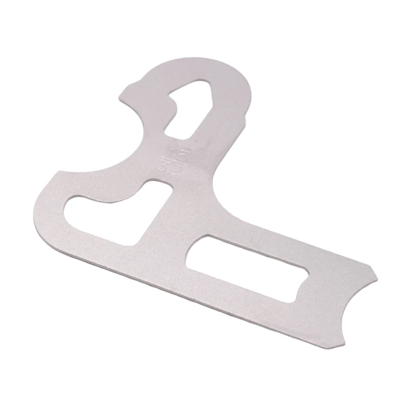 26-delige radiusmeterset Kit fractionele 1/64-1/2 inch meters met houder, radiusmeetinstrument