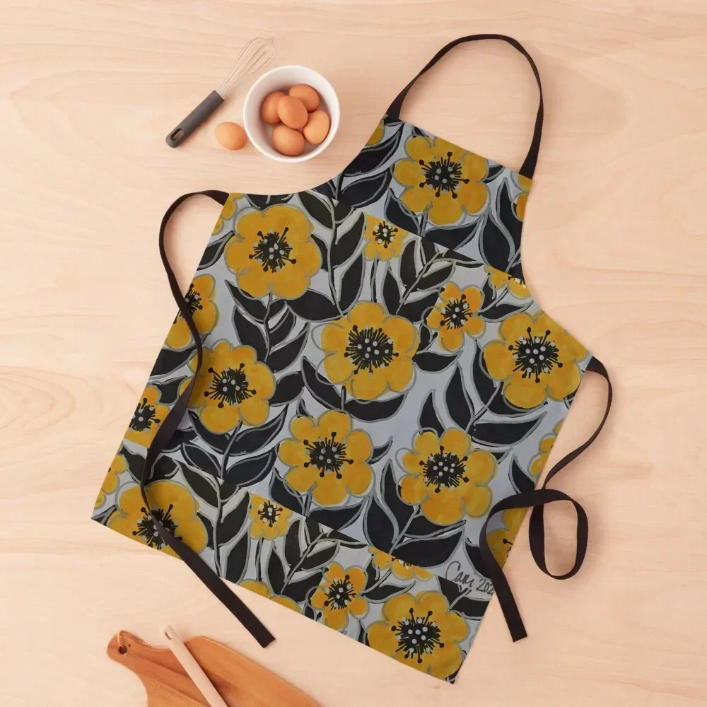 

Mod Floral Apron kitchen woman work gowns for women cleaning Restaurant Waterproof Apron