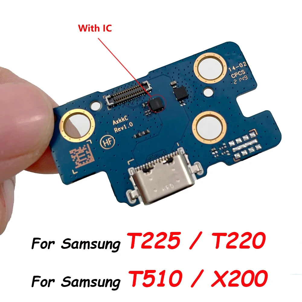 

USB Charging Charger Dock Connector Port Flex Cable For Samsung T515 T220 T225 X200 With Mic Microphone Replacement Parts